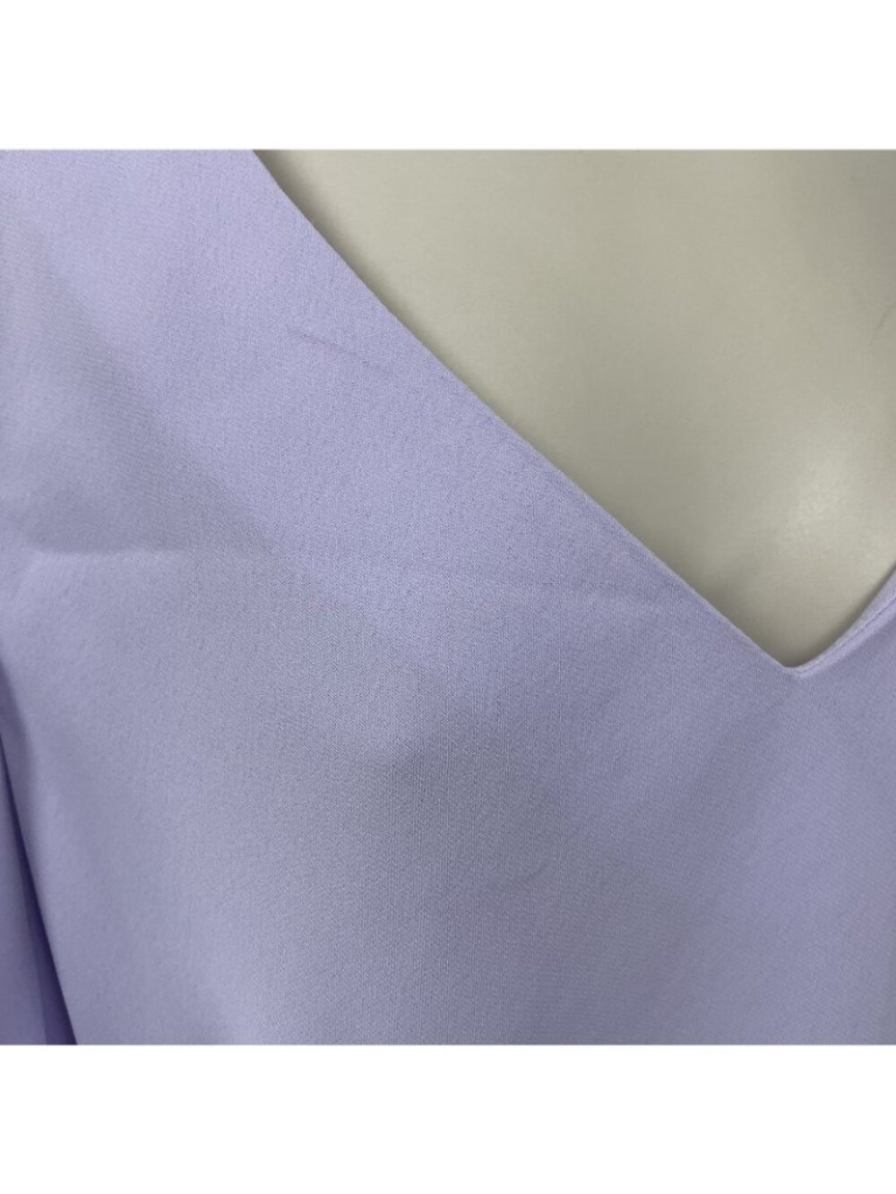 NWD Dressbarn Purple Embroidered Floral Flutter Short Sleeve Blouse Top Size 16W - Picture 8 of 16
